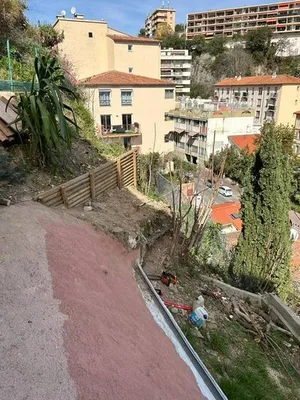 Stabilisation de talus après réalisation à Nice Nord