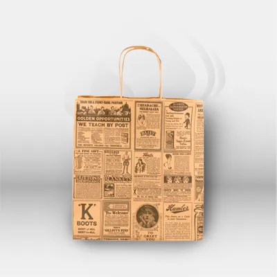 Sac papier kraft traiteur Garcia de Pou avec poignées ficelle pour restauration professionnelle, idéal pour plats à emporter, commandes clients et commerce alimentaire, offrant une solution résistante, pratique et écologique – disponible à Mont-de-Marsan,