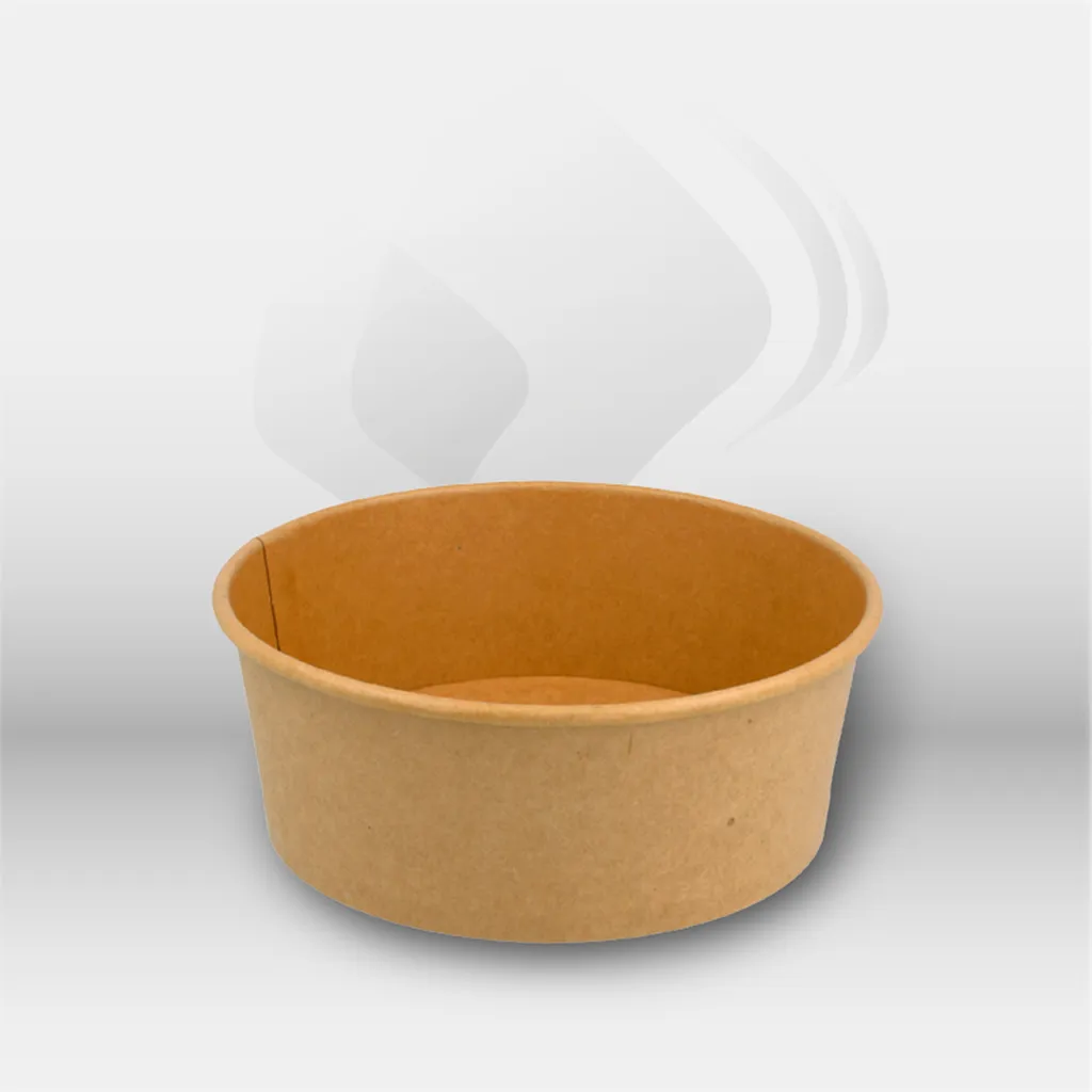 Saladiers en carton kraft 750 ml Garcia de Pou pour restauration professionnelle, idéals pour salades, plats chauds ou froids et vente à emporter, assurant une solution pratique, écologique et résistante pour le transport alimentaire – disponibles à Mont-