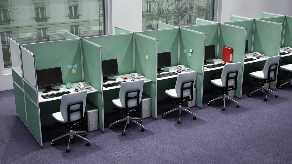 Cloison mi-hauteur pour open-space à Aubagne