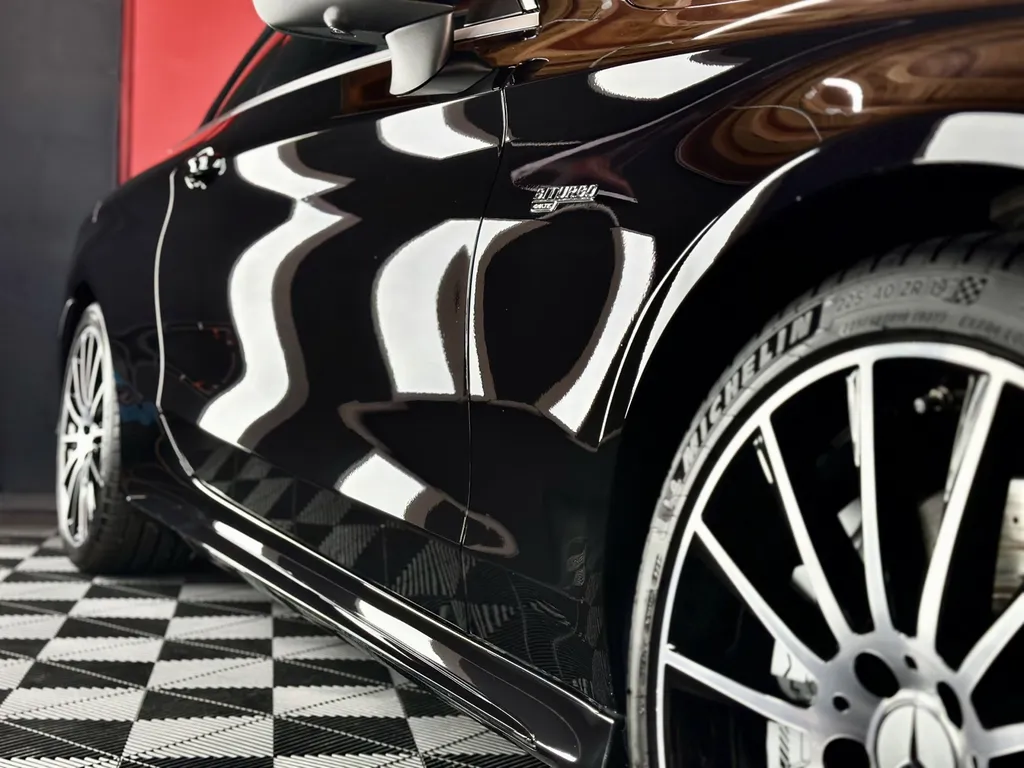 film de protection carrosserie PPF Lyon traitement céramique carrosserie traitement céramique des jantes Mercedes C43 AMG cabriolet 