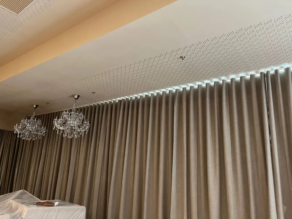 Rideaux sur mesure salle de sport John reed la part dieu