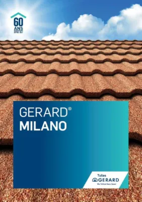 1ère page Brochure Tuiles métalliques GERARD MILANO