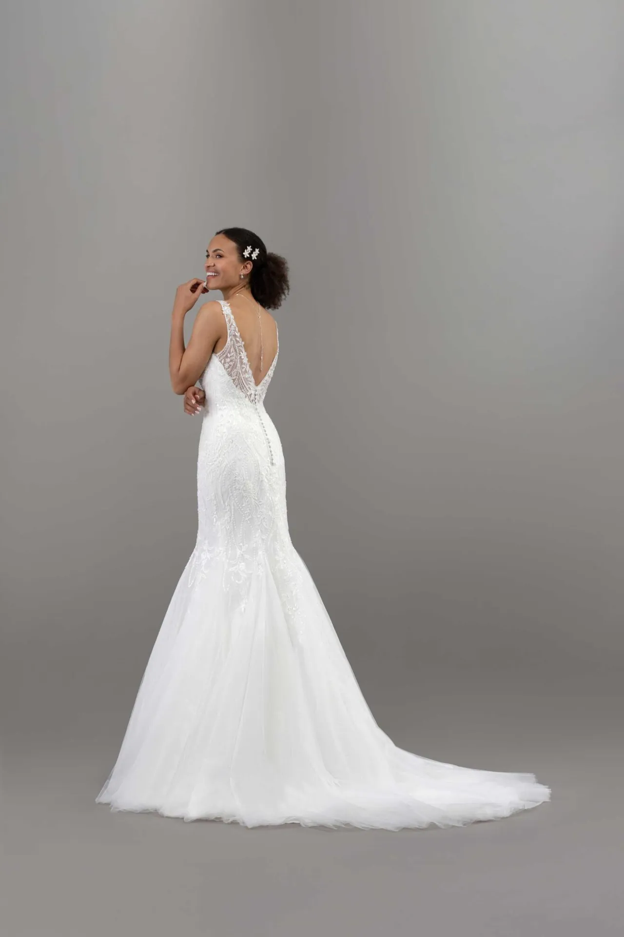 robe de mariée sirène blanche