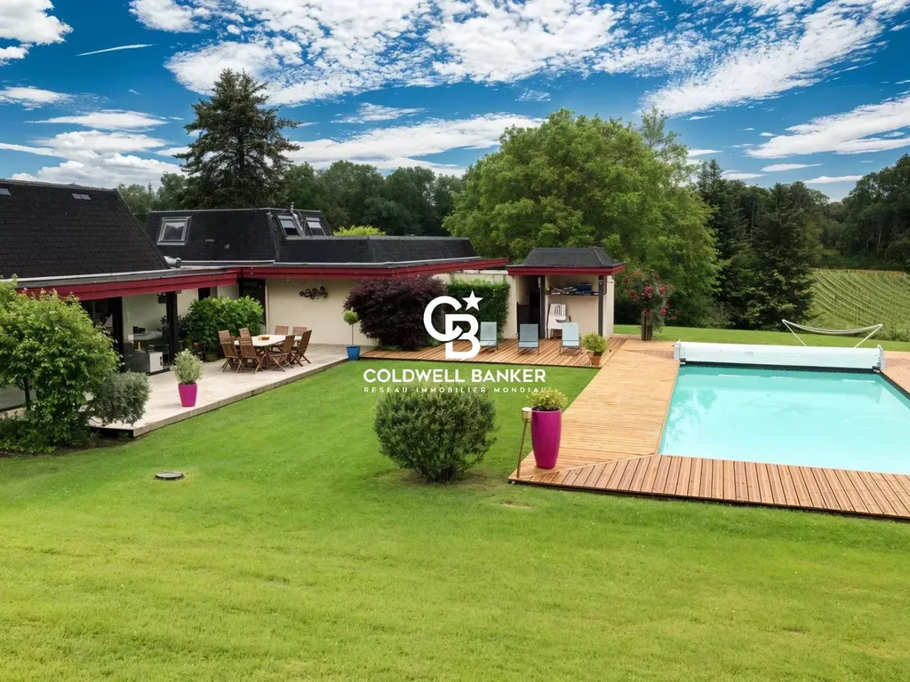 Maison d’architecte à vendre à 30 minutes de Bordeaux - vue panoramique et parc arboré