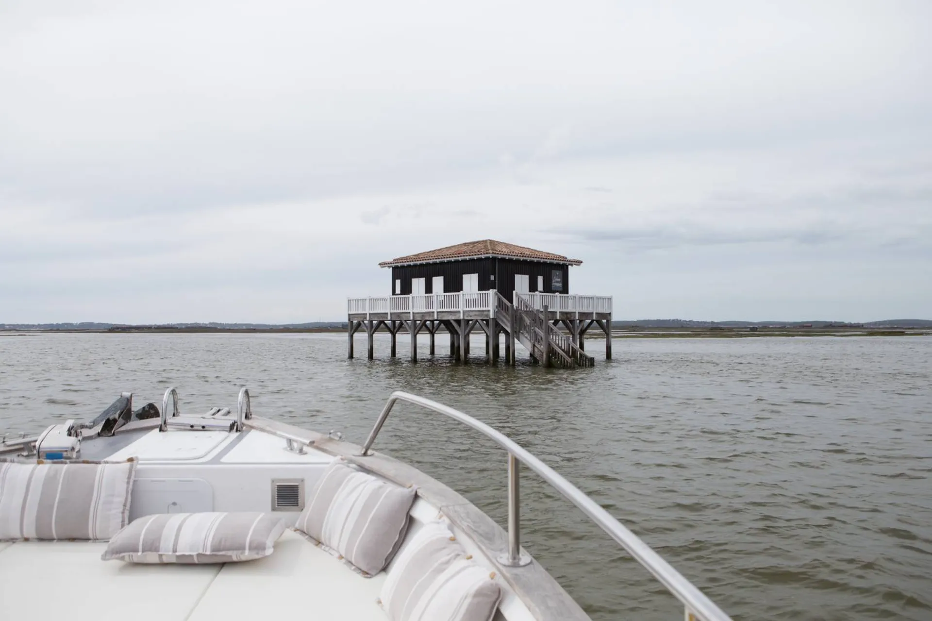 île aux oiseaux à La-Teste-de-Buch sur le bassin d'Arcachon 