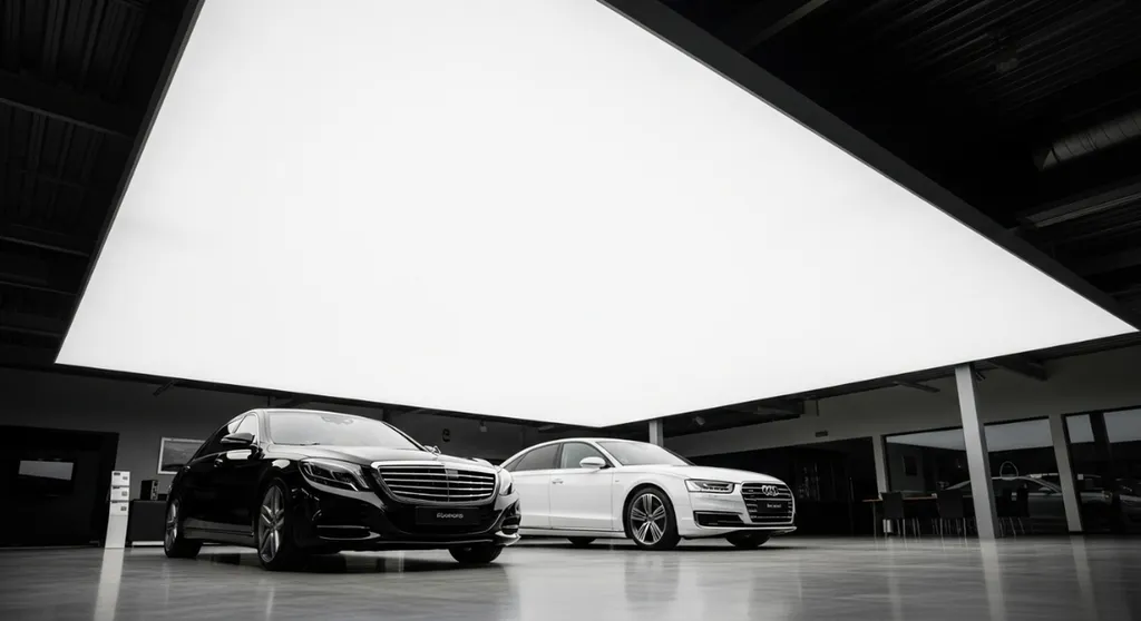 Aménager une concession automobile de prestige en posant un plafond lumineux grand format à Montauban