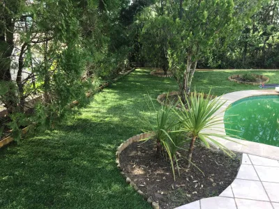 Réaménagement d'un jardin et d'un tour de piscine sur Villeneuve Lez Avignon