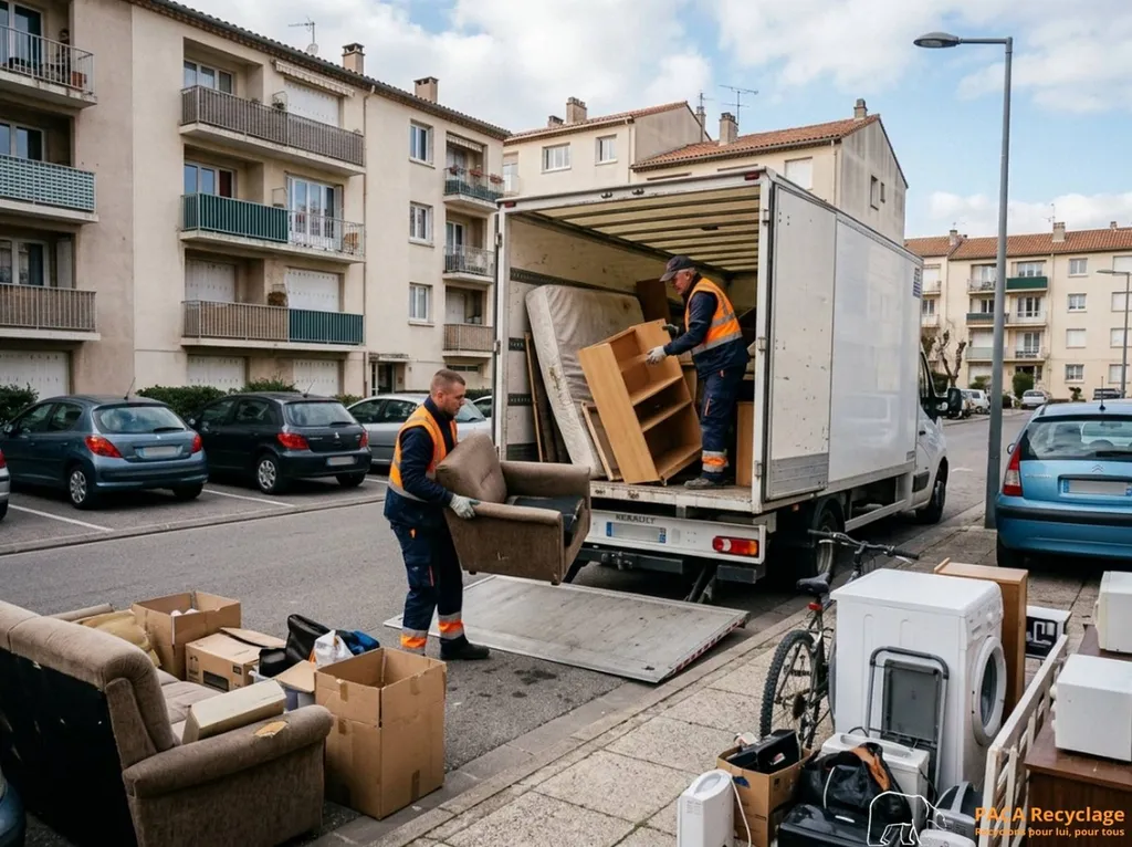 Débarras pas cher à Salon-de-Provence : enlèvement d’encombrants en zone résidentielle avec chargement soigné