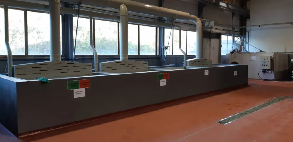 Conception et création d'atelier client de dégraissage, décapage et passivation chez DBP de partout en France et à l'étranger