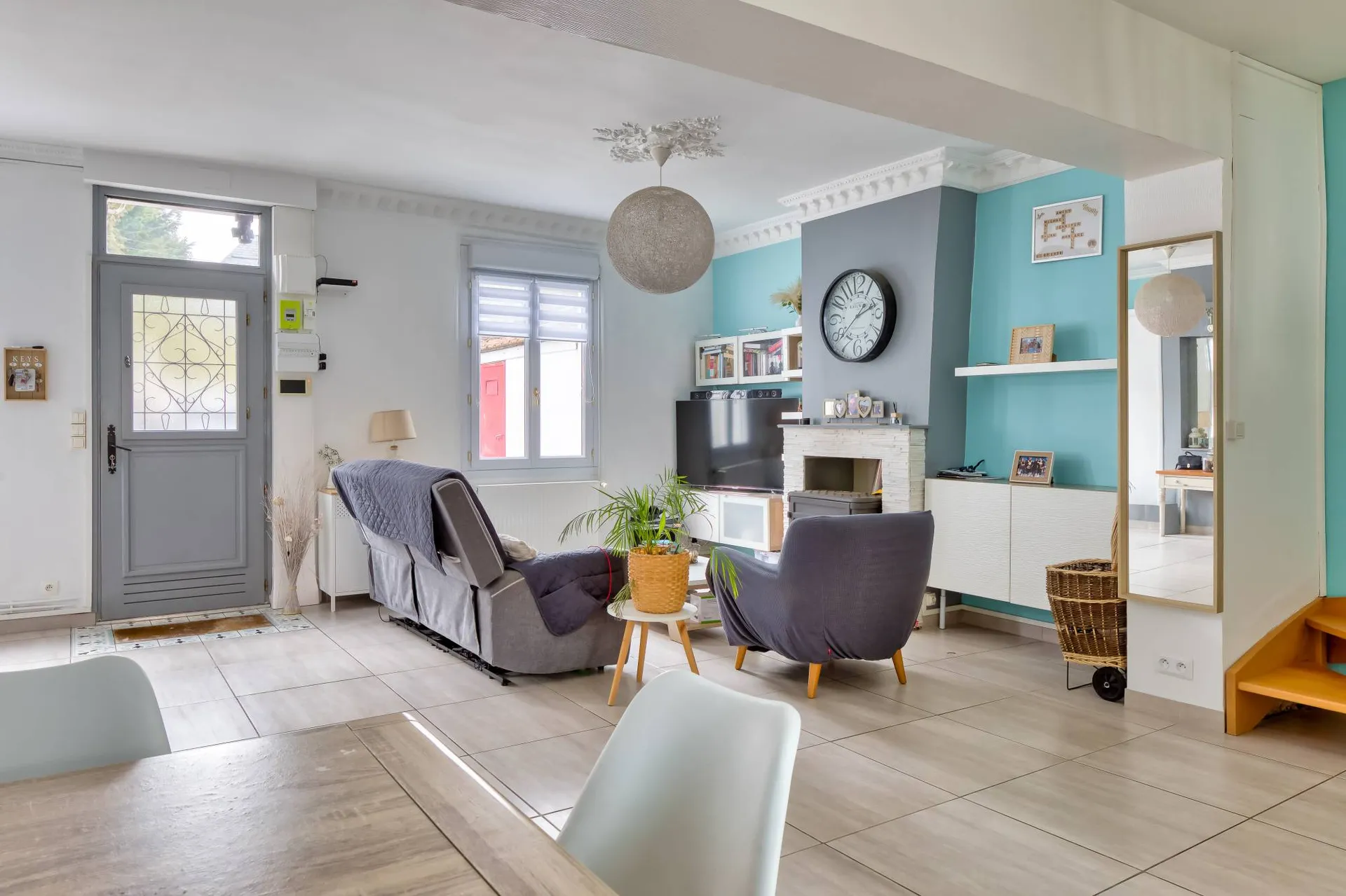 Maison de ville de 125m² rénovée avec goût et son jardin - Hauteurs de Dieppe, Normandie.