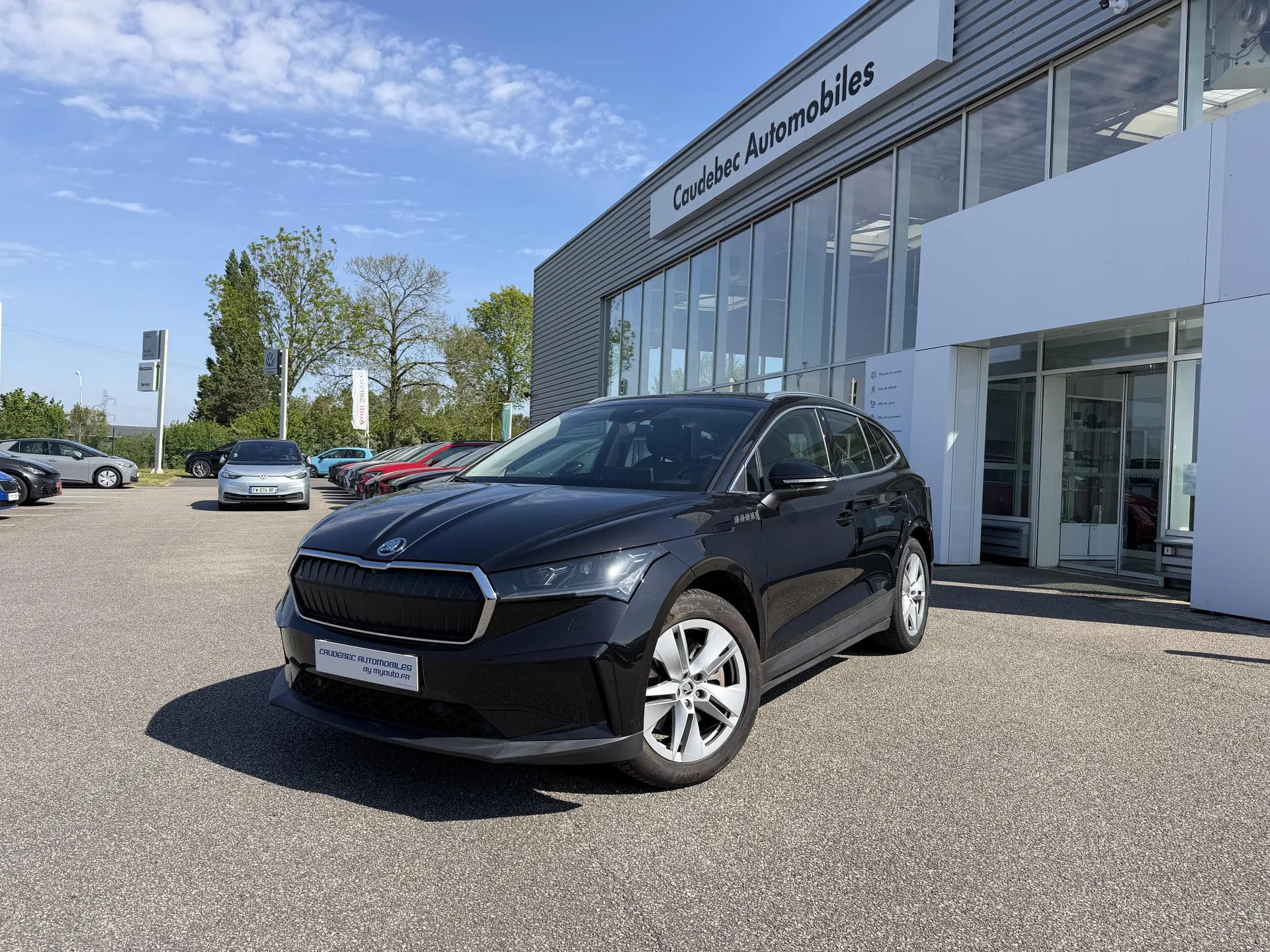 Achat voiture d’occasion Skoda Enyaq électrique en Normandie proche du Havre, de Rouen et d'Yvetot
