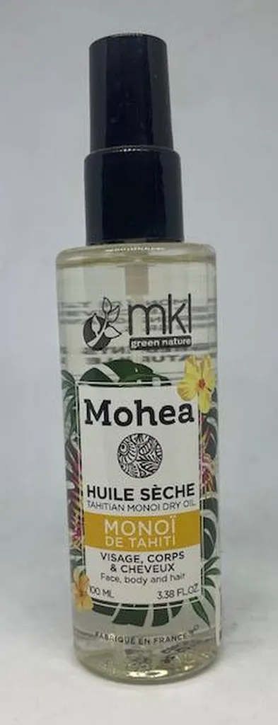Mkl mohea Huile Sèche au monoi pour le visage, le corps ainsi que les cheveux a la pharmacie du petit Bosquet 13012 marseille 