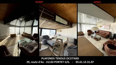 COMMENT FAIRE POUR REMPLACER LA COULEUR OU L'ASPECT DE MON PLAFOND TENDU, SUR TOULOUSE ?
