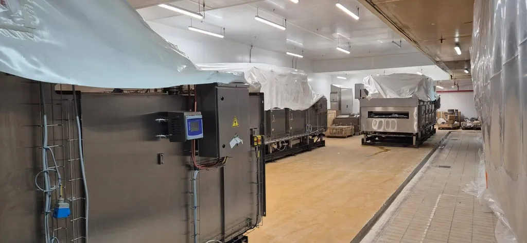 Montage d’un four neuf et de son process pour une industrie agroalimentaire dans le département de l'Ain