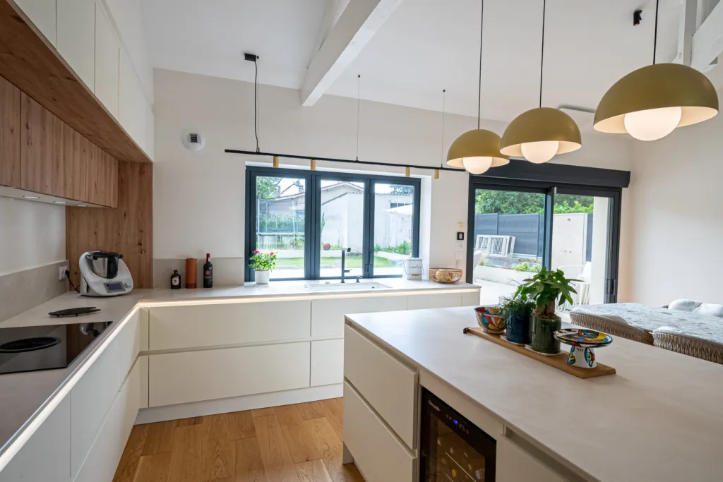 Cuisine ouvert sur salon