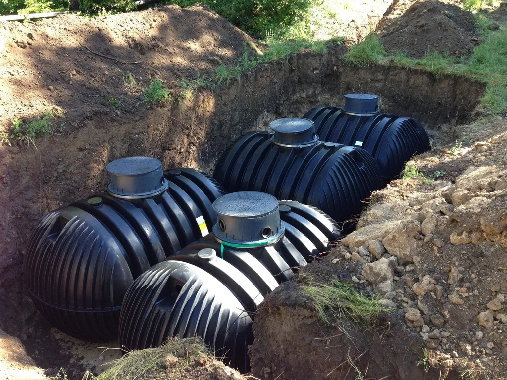 installation micro-station cuve polyéthylène graf