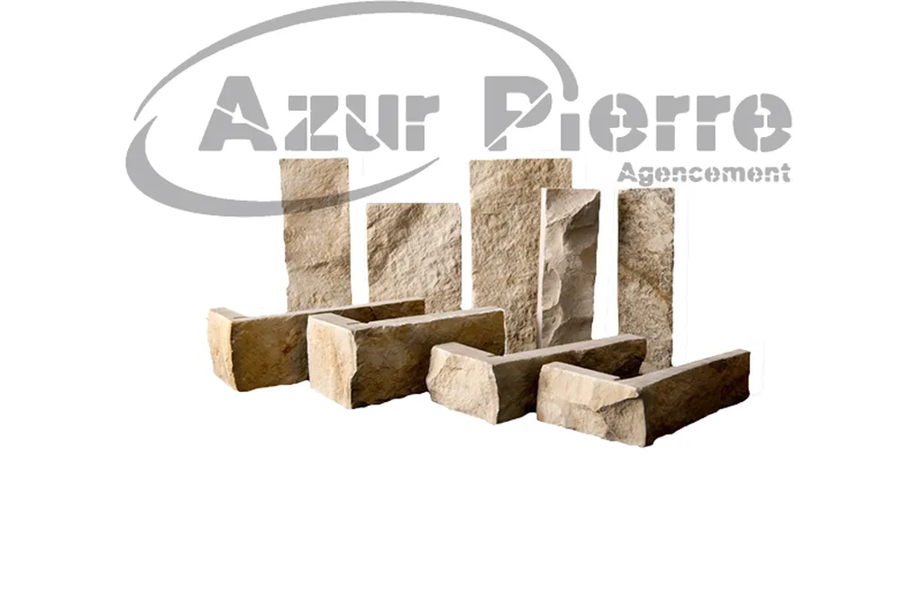 parement en pierre beige