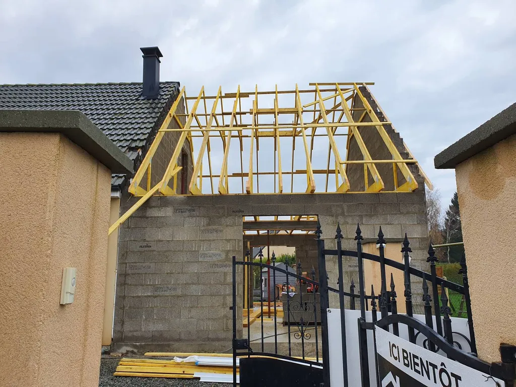 Extension d'une maison traditionnelle pour création d'une chambre et salon proche de Goderville 76