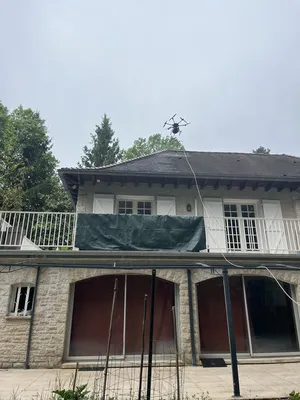 nettoyage de toiture par drone à Brive la Gaillarde en Coreze