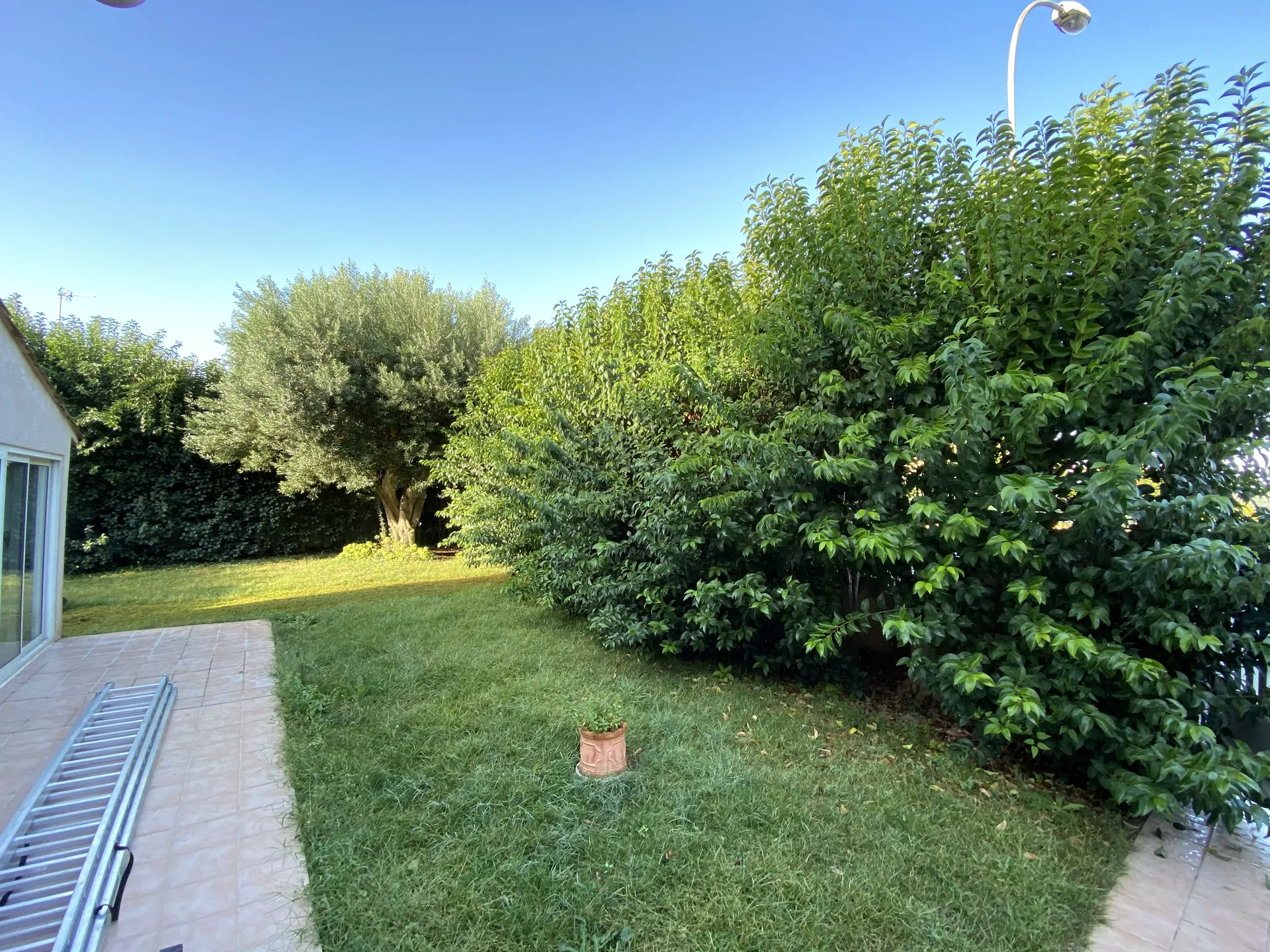 Chantier avant notre passage pour l'entretiens du jardin