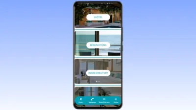 Room Directory sur app smartphone pour hôtel