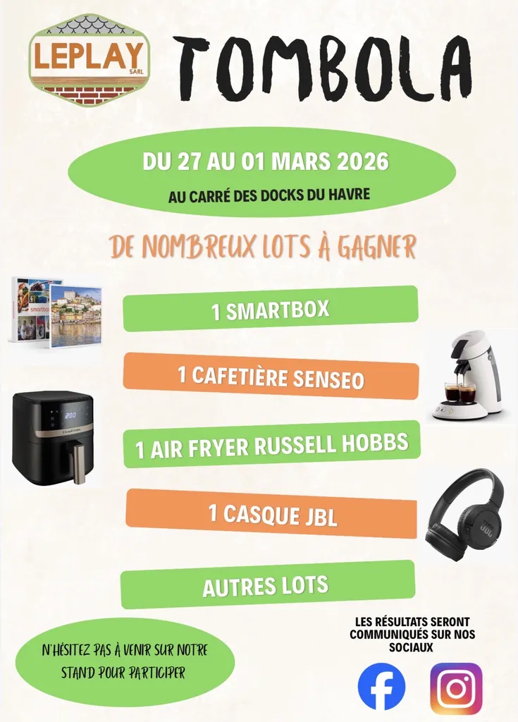 N'hésitez pas à venir sur notre stand pour participer