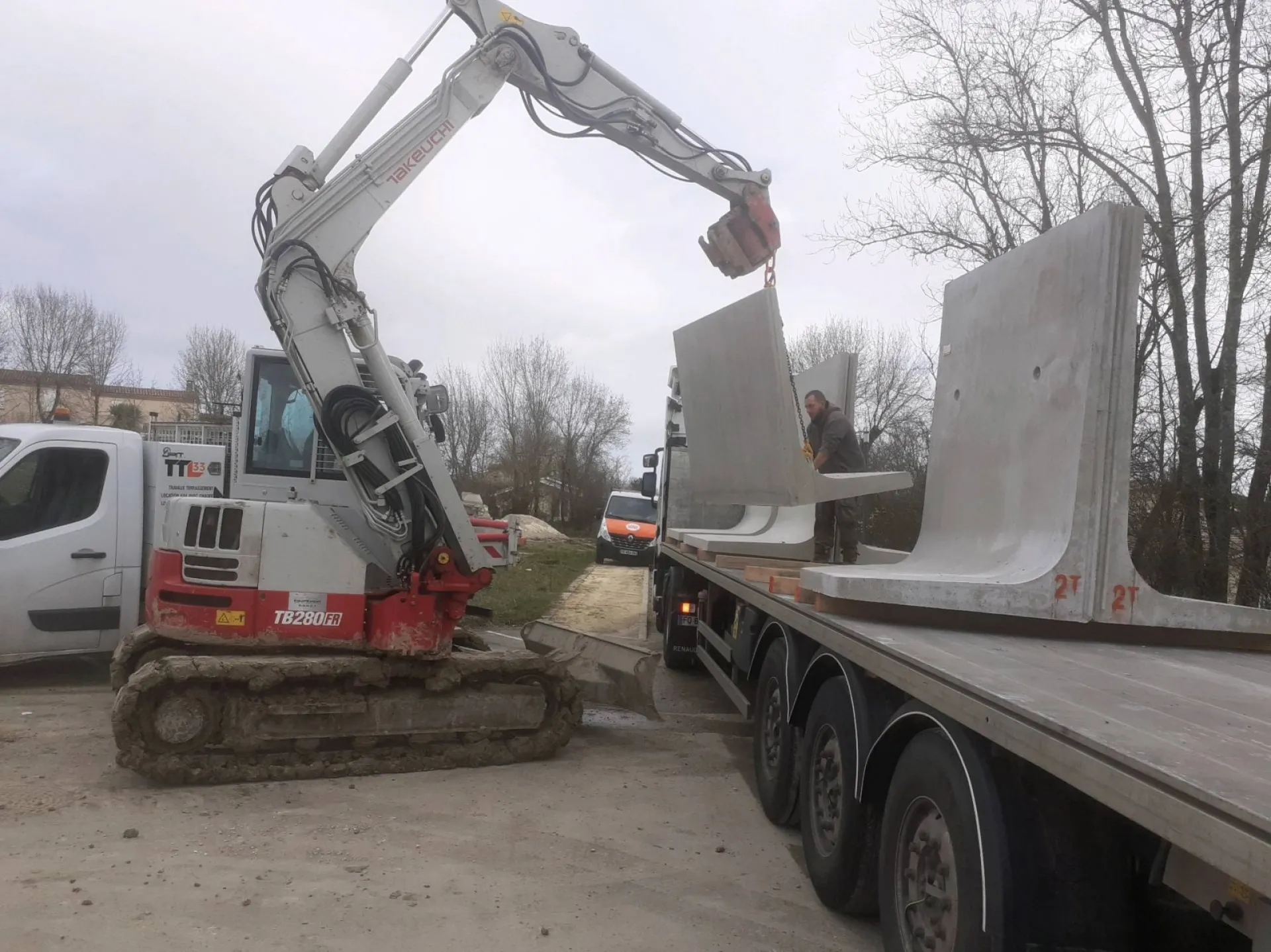 Création de soutènement en béton à Labrède au sud de Bordeaux