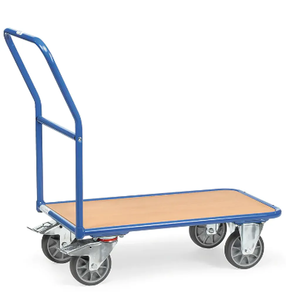 Chariot de magasin a dossier fixe / rabattable 