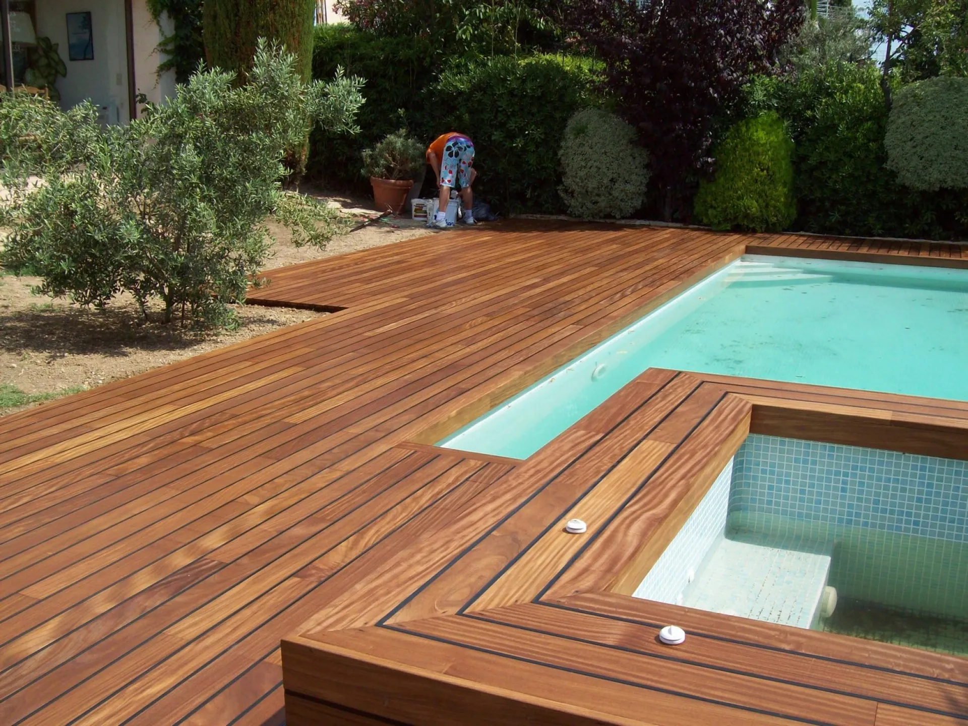 terrasse en afromosia
