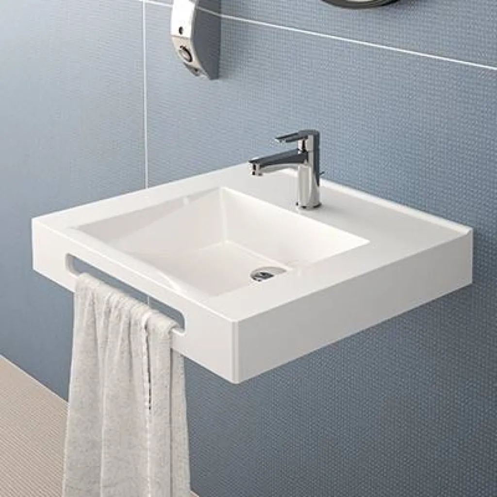 Vasque Square AKW avec porte serviette intégré