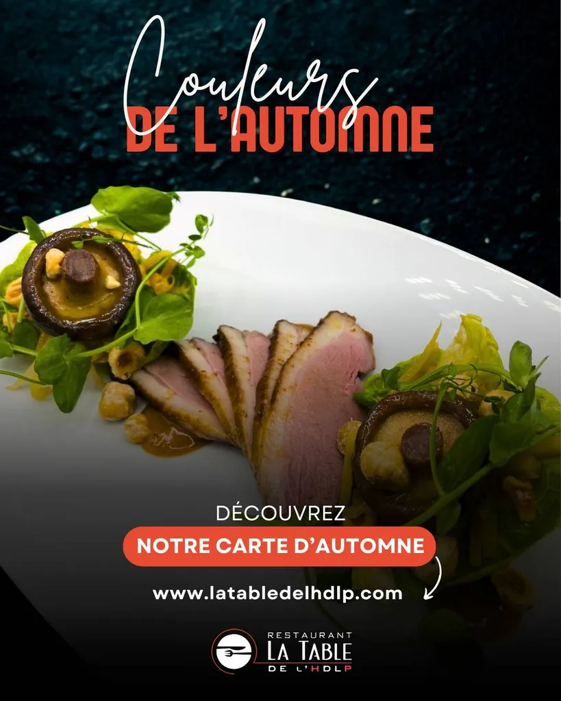 Couleurs de l'Automne, la nouvelle carte de La Table de L'HDLP