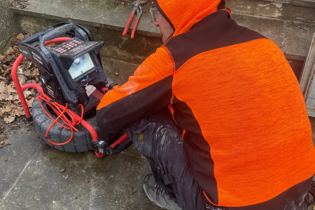 intervention pour réparer une canalisation d'eaux usées dans un centre commercial à Avignon dans le 84