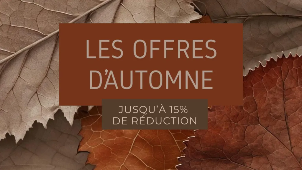 Les offres d'automne, jusqu'à 15% de réduction sur votre chambre à thecamp Hotel à Aix en Provence