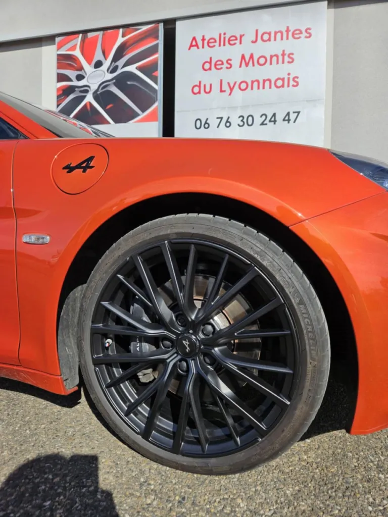 Rénovation de jantes d'Alpine A110 GT du Rhône