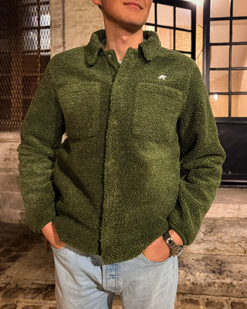 K-Way Cameron Sherpa polaire vert outlet 