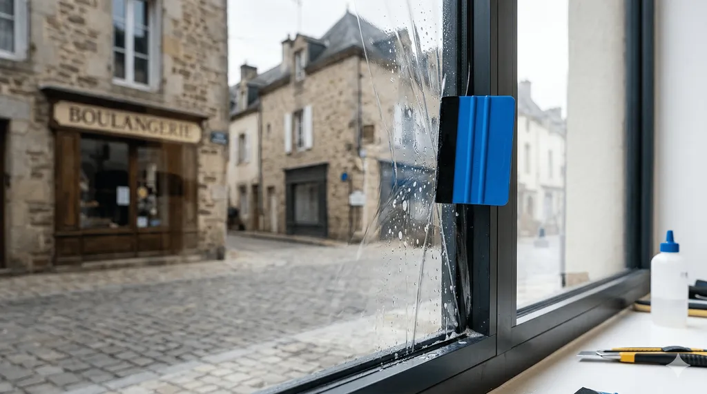 Pose de film de sécurité sur vitrine et installation de protection anti-effraction pour devanture de commerce à Pertuis 84120
