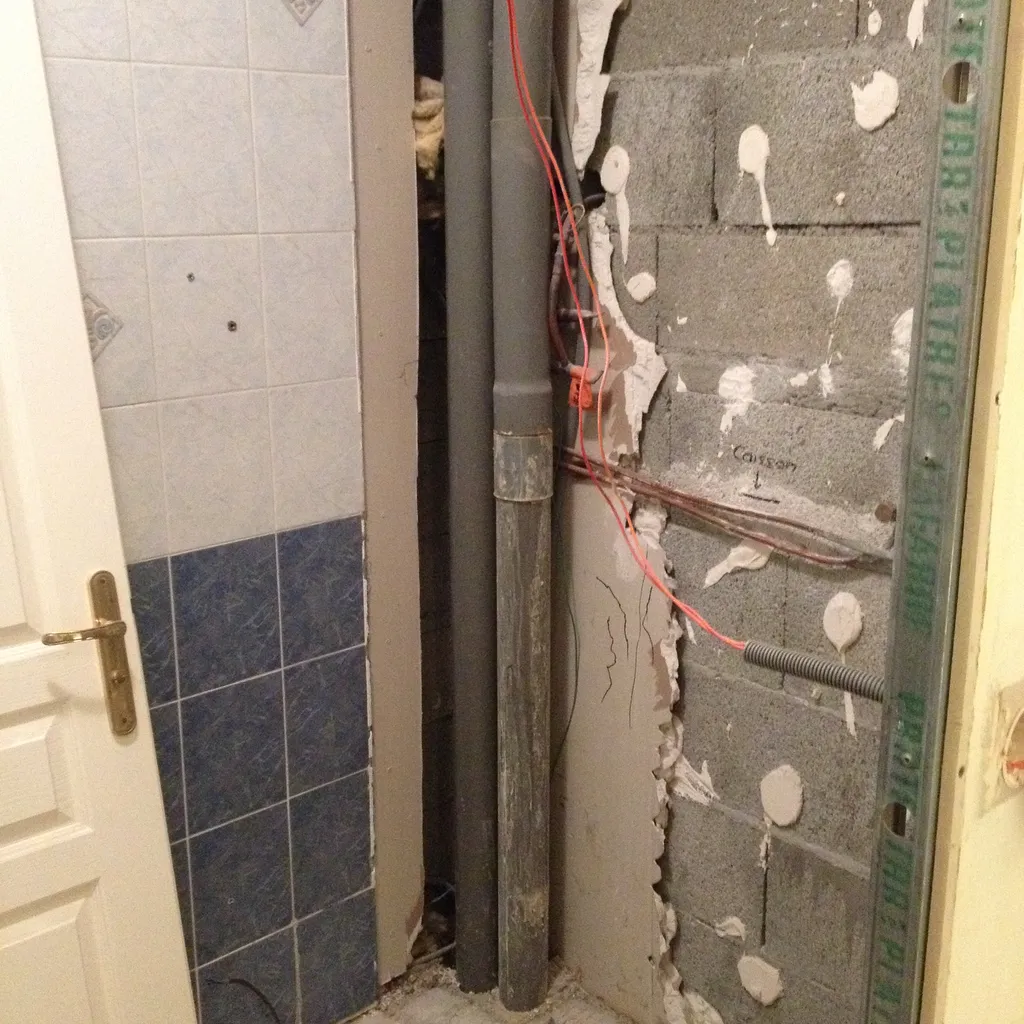 Travaux de rénovation d’une petite salle de bain à Neuville-sur-Saône près de Lyon (Rhône – 69), avec aménagement optimisé pour un maximum de confort dans un espace réduit