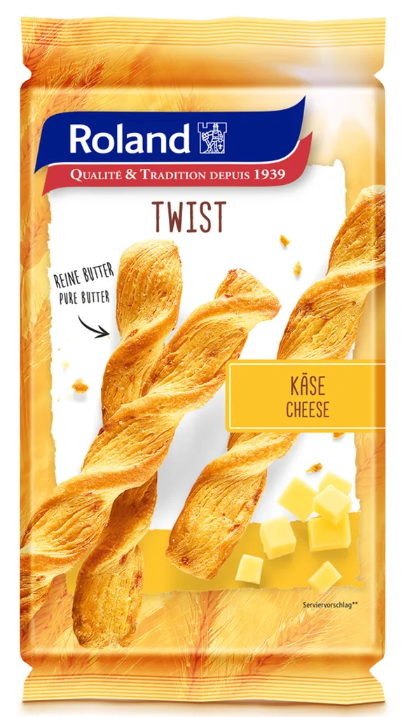♥Feuilleté torsadé au fromage suisse 100g - P005