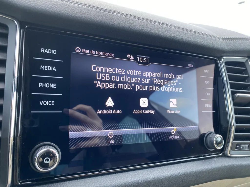 Skoda Kodiaq occasion proche Le Havre : SUV 7 places diesel automatique disponible chez Caudebec Automobiles Normandie