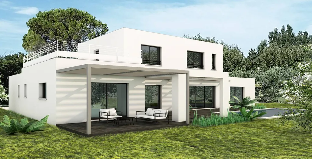 Construction d'une maison contemporaine à Lambesc