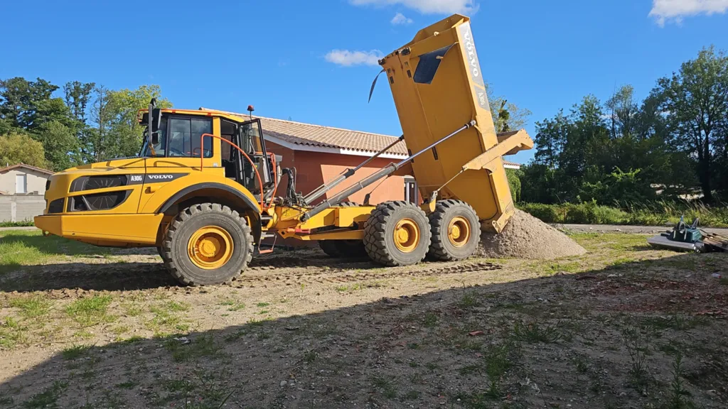 devis pour location en urgence d'un tombereau à cenon