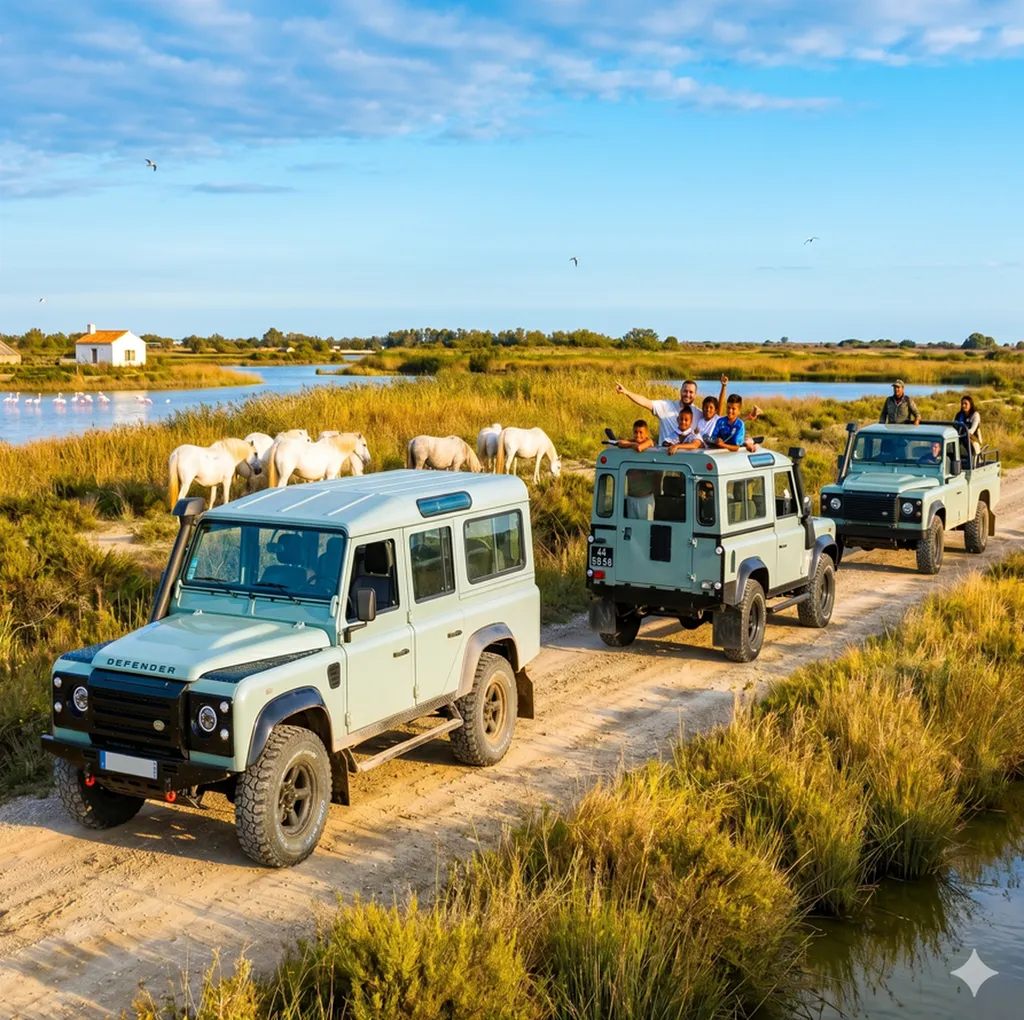 Activité loisir en découverte EN 4X4 DANS LES SAINTES MARIE DE LA MER
