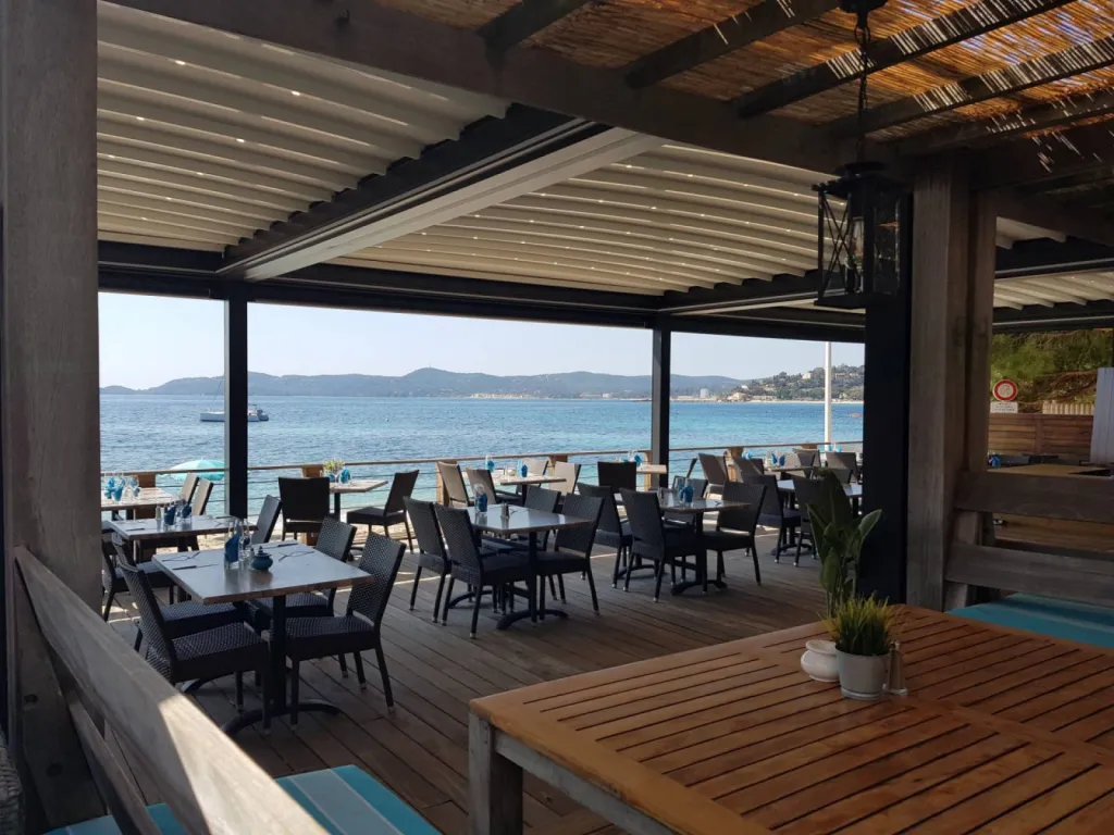 store pour terrasse de restaurant côte d'azur