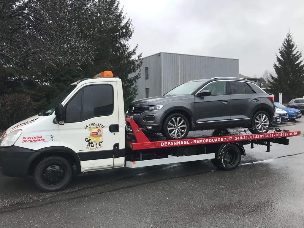 DÉPANNAGE ET REMORQUAGE DE CE VÉHICULE VOLKSWANGEN T-ROC DE LA SAVOIE VERS MARSEILLE