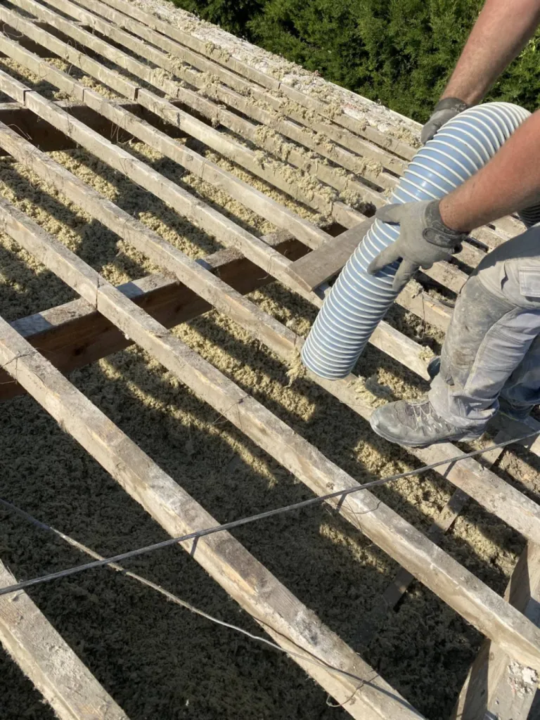 pose isolation laine de rovhe sur martigues