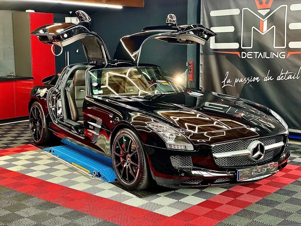 Protection PPF et traitement céramique Mercedes SLS AMG Lyon