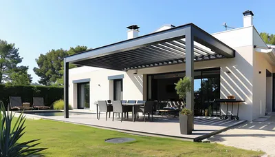 Spécialiste de la pose de pergolas bioclimatiques sur Bezons 95 : structures modernes avec lames orientables et motorisation électrique
