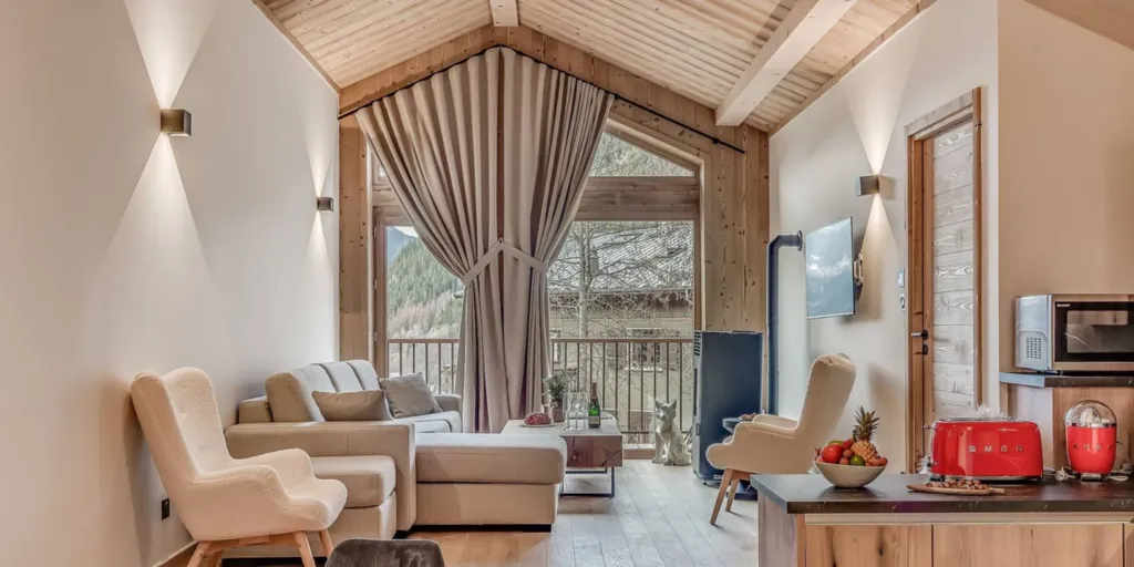 Le Grand Bouquetin : appartement de prestige à Champagny-en-Vanoise, vue panoramique plein sud