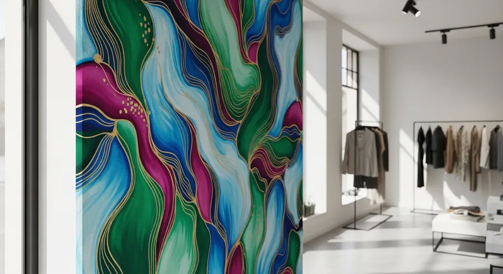 Personnaliser une boutique de prêt-à-porter avec la pose d'une toile murale imprimée au design unique à Albi proche de Castres